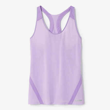 Moteriški lengvi bėgimo marškinėliai be rankovių „Light“, rausvai violetinė
