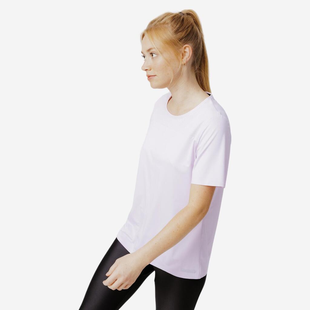 Women's breathable running T-shirt Dry+ Breath - white