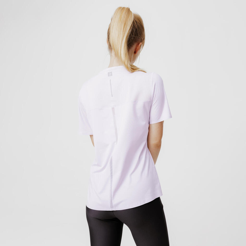 Women's breathable running T-shirt Dry+ Breath - white