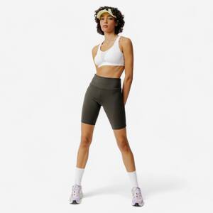 Women Run Dry 500  figure-hugging cycling shorts - dark khaki