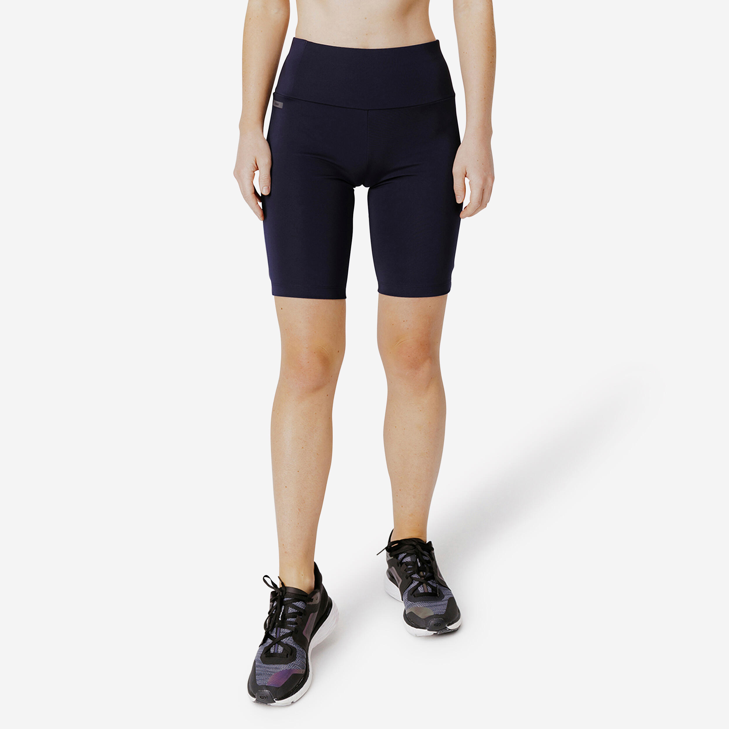 Women s High Waisted Figure Fit Tight Shorts Blue