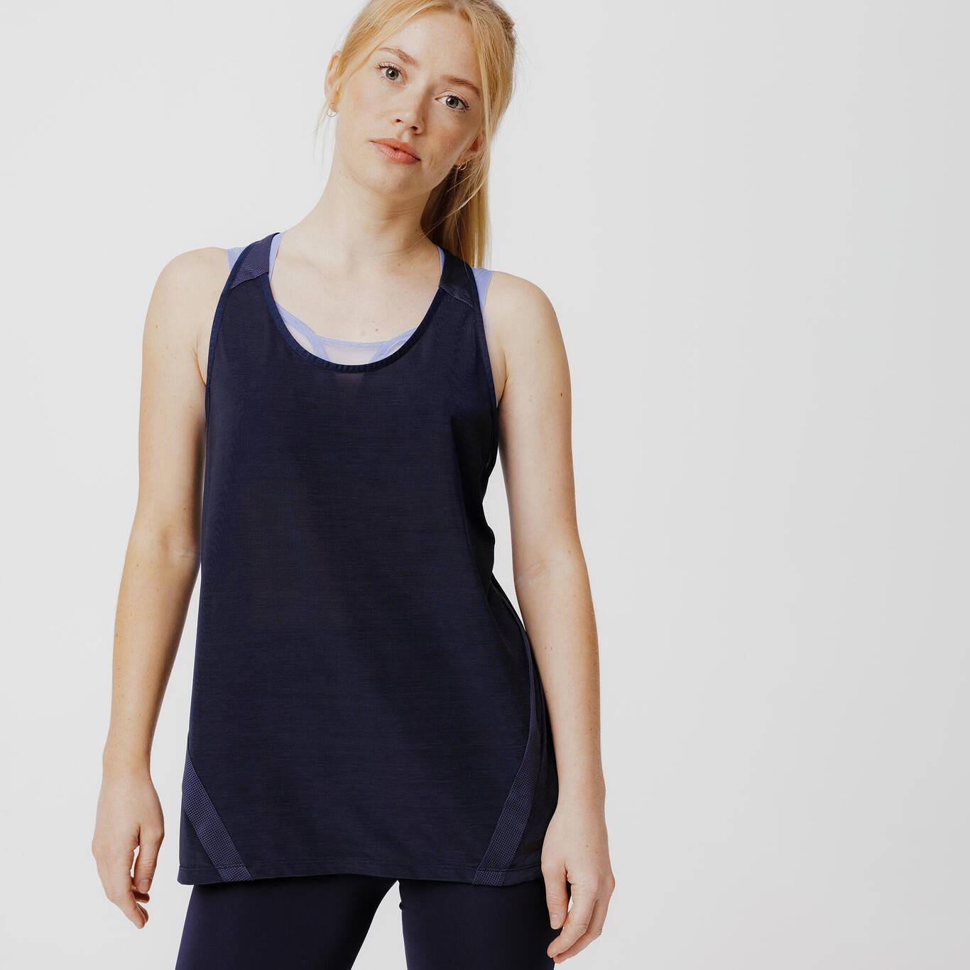 Women's Running Lightweight Tank Top Light - dark blue Women's Running Lightweight Tank Top Light - dark blue