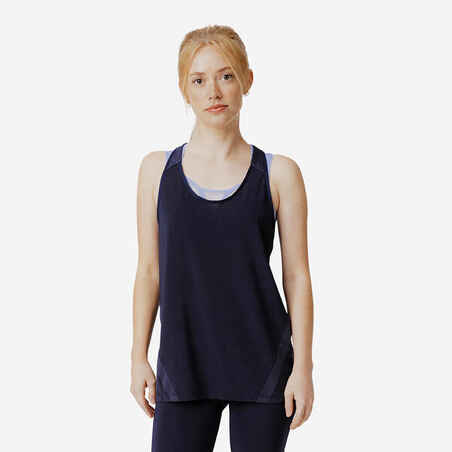 Women's Running Lightweight Tank Top Light - dark blue