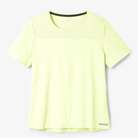 T-shirt lari breathable wanita Dry+ Breath - neon yellow