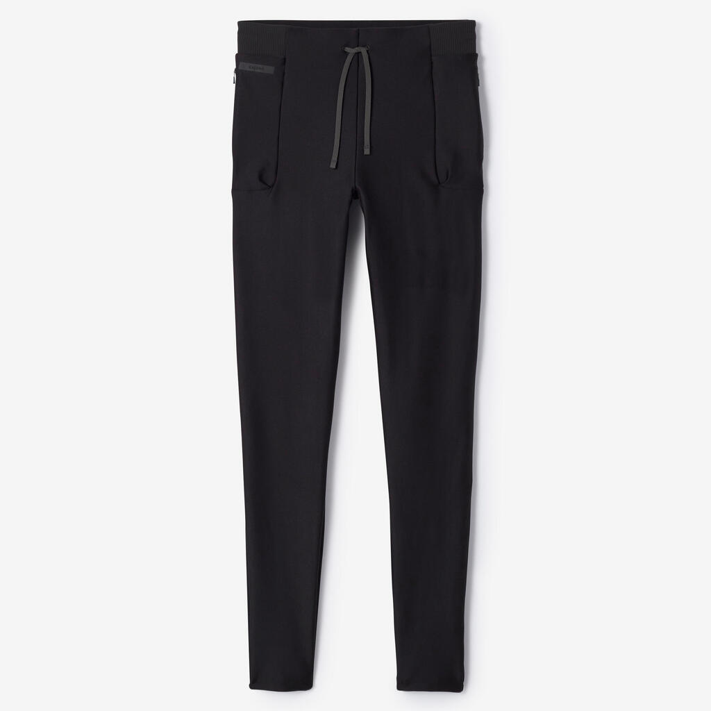 Leggings de running transpirables negros para mujer Kiprun Run 500 Dry