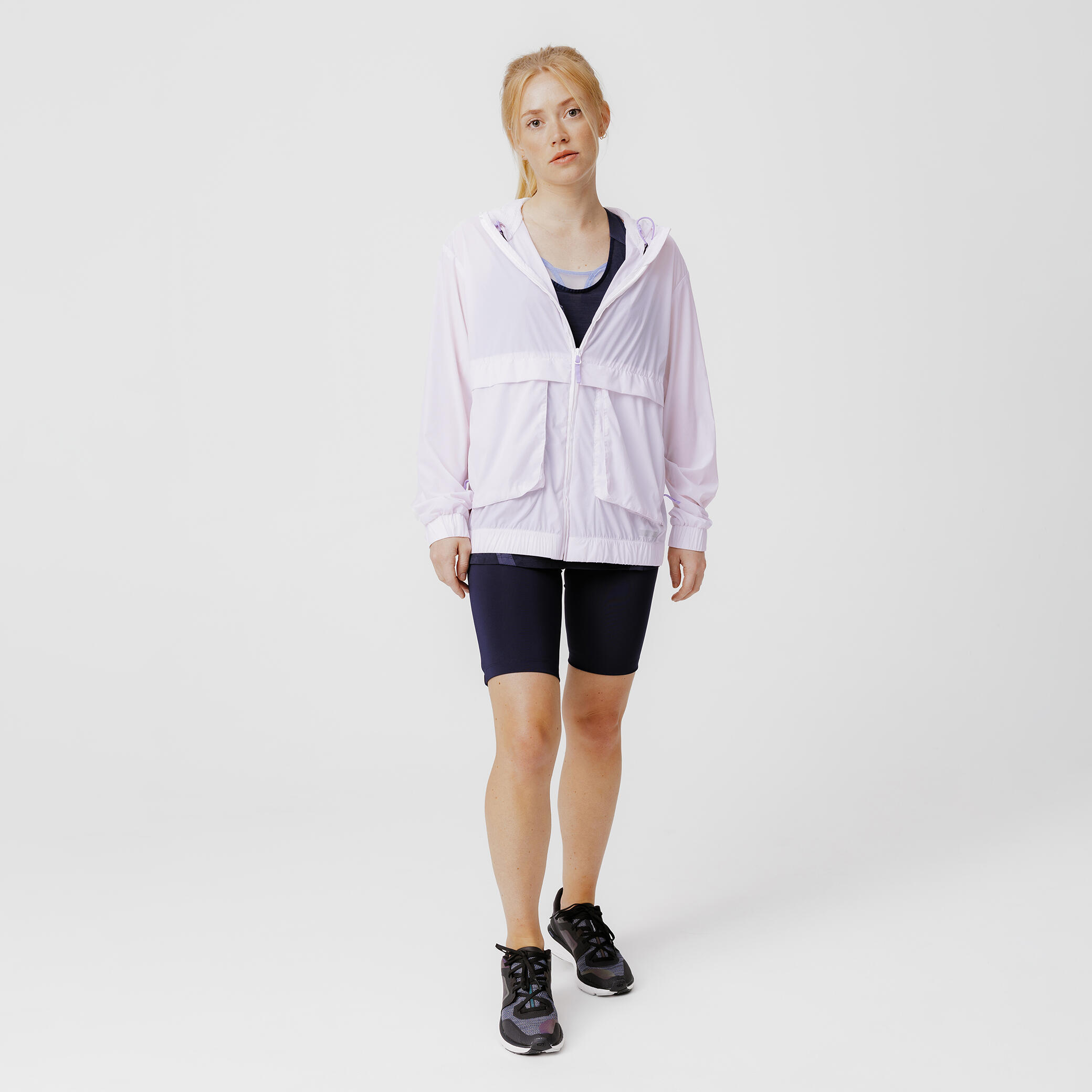 Women's windproof running jacket Wind Breath - mauve 6/6