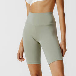 Women's running cycling shorts - KIPRUN Run 500 Comfort Khaki