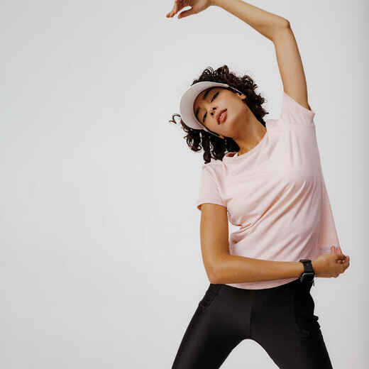 Pantalón jogger de fitness con bolsillos para Mujer Domyos 100 negro