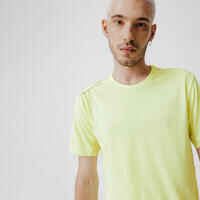 Dry+ Men's Running Breathable T-shirt - neon yellow