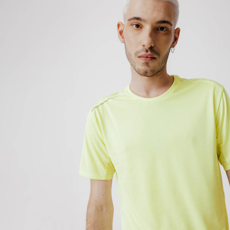 Kaos Lari Pria RUN DRY - Neon