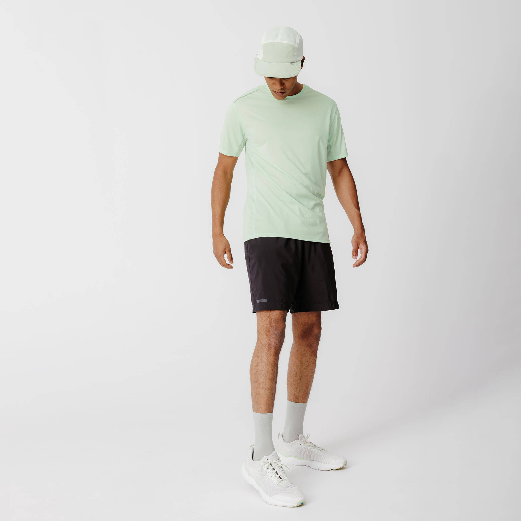 Men Running T-Shirt, Quick Dry, Crew Neck - Neon -  2