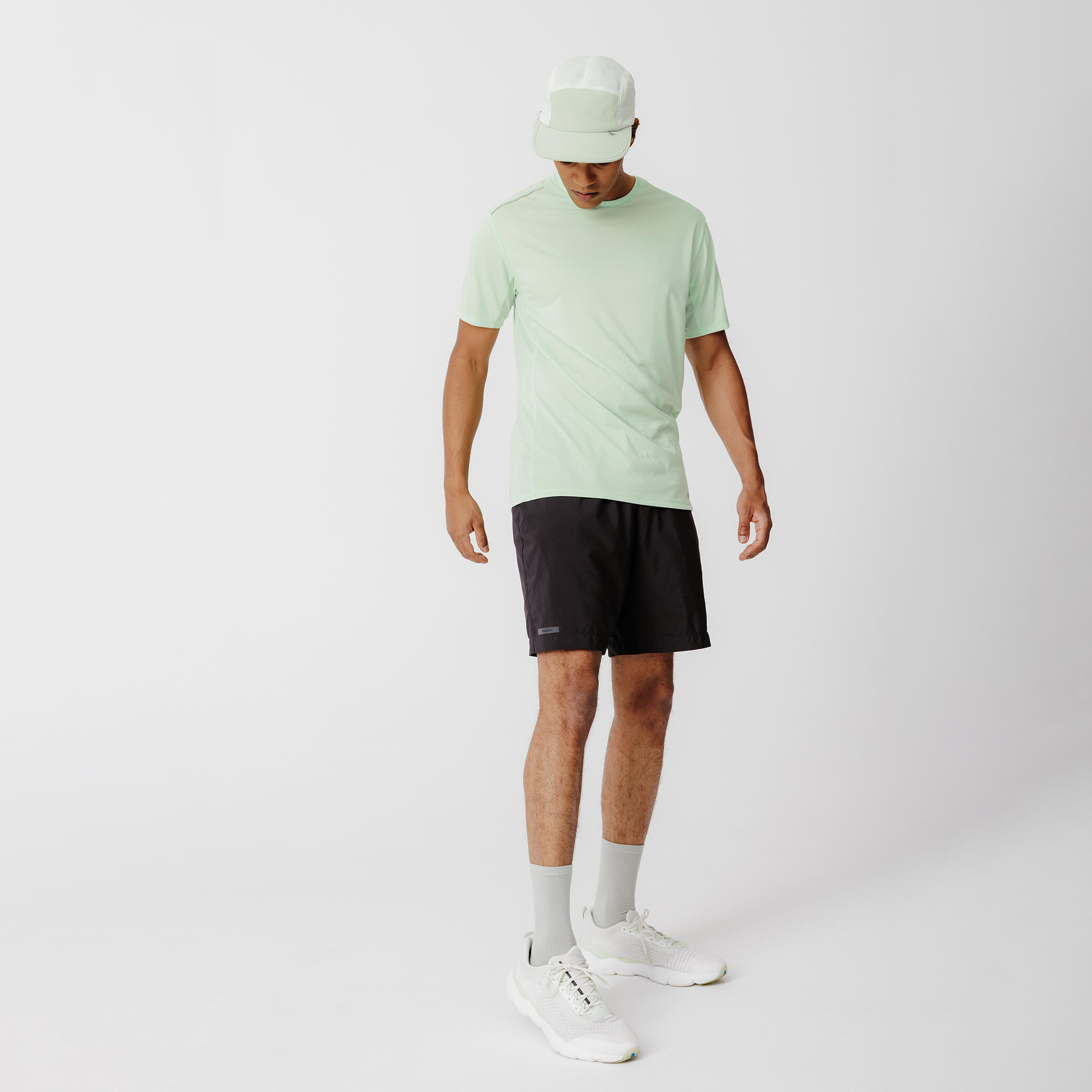 Dry+ Men's Running Breathable T-shirt - neon green 2/6