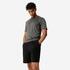 Men's breathable running T-shirt - DARK GREEN