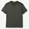 Men's breathable running T-shirt - DARK GREEN