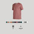 Men's Cotton Gym T-shirt Slim fit 500 - Burgundy