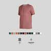 Men's Slim-Fit Fitness T-Shirt 500 - Burgundy