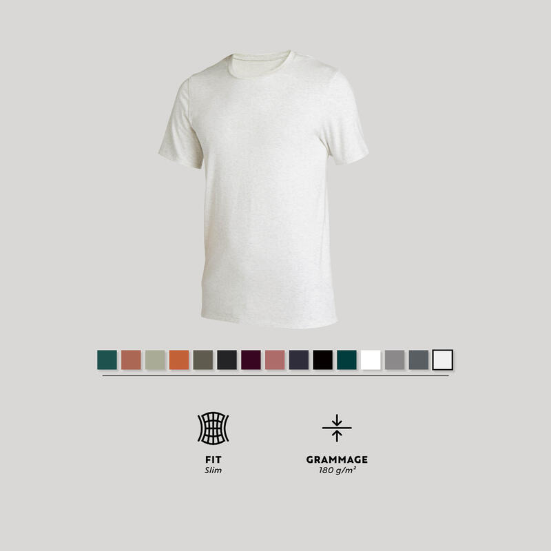 T-shirt slim en coton Homme - Blanc