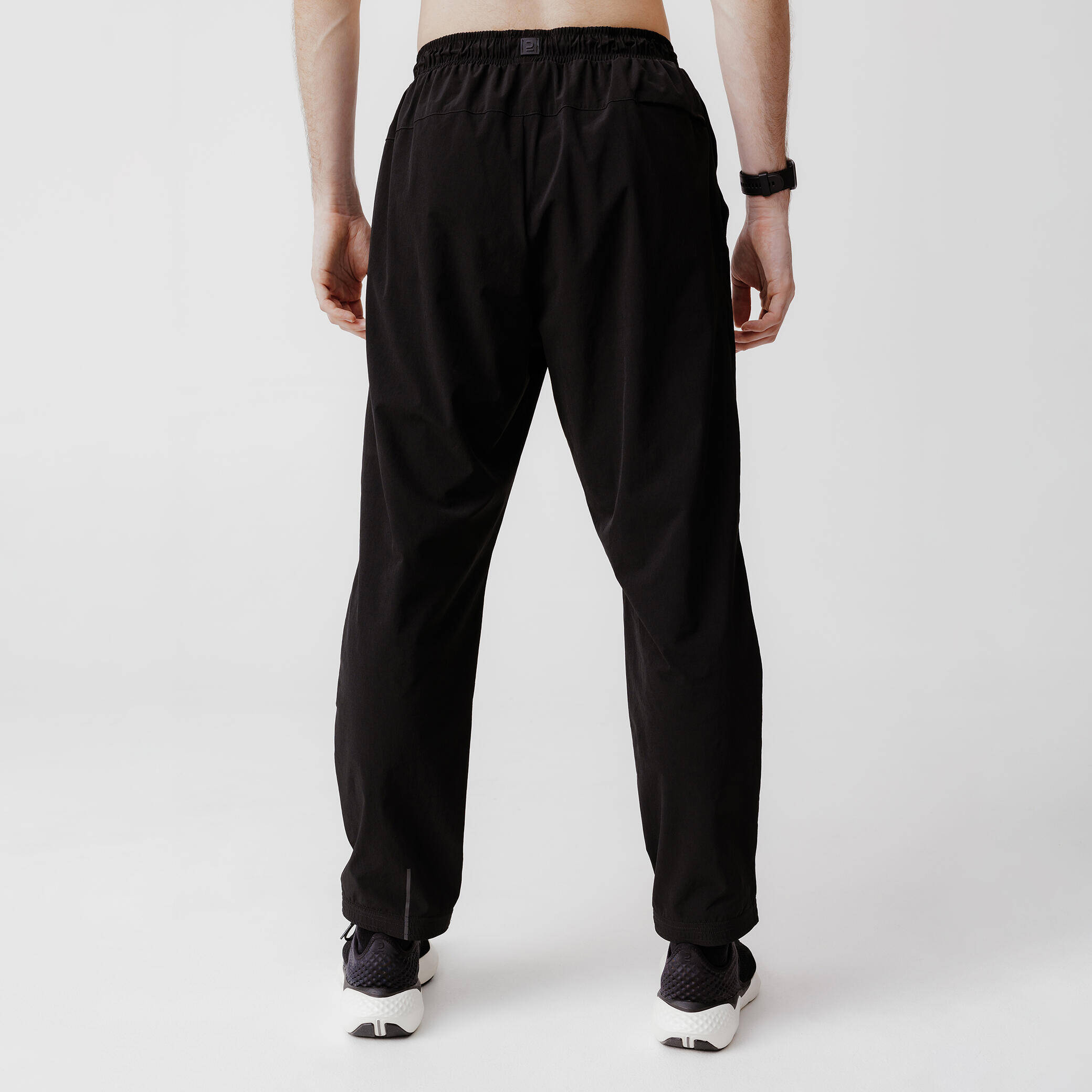 Men Breathable Running Track Pants - Run Dry 500 - Black -  4