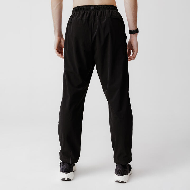 Men's Breathable Running Trousers - Dry 500 Black