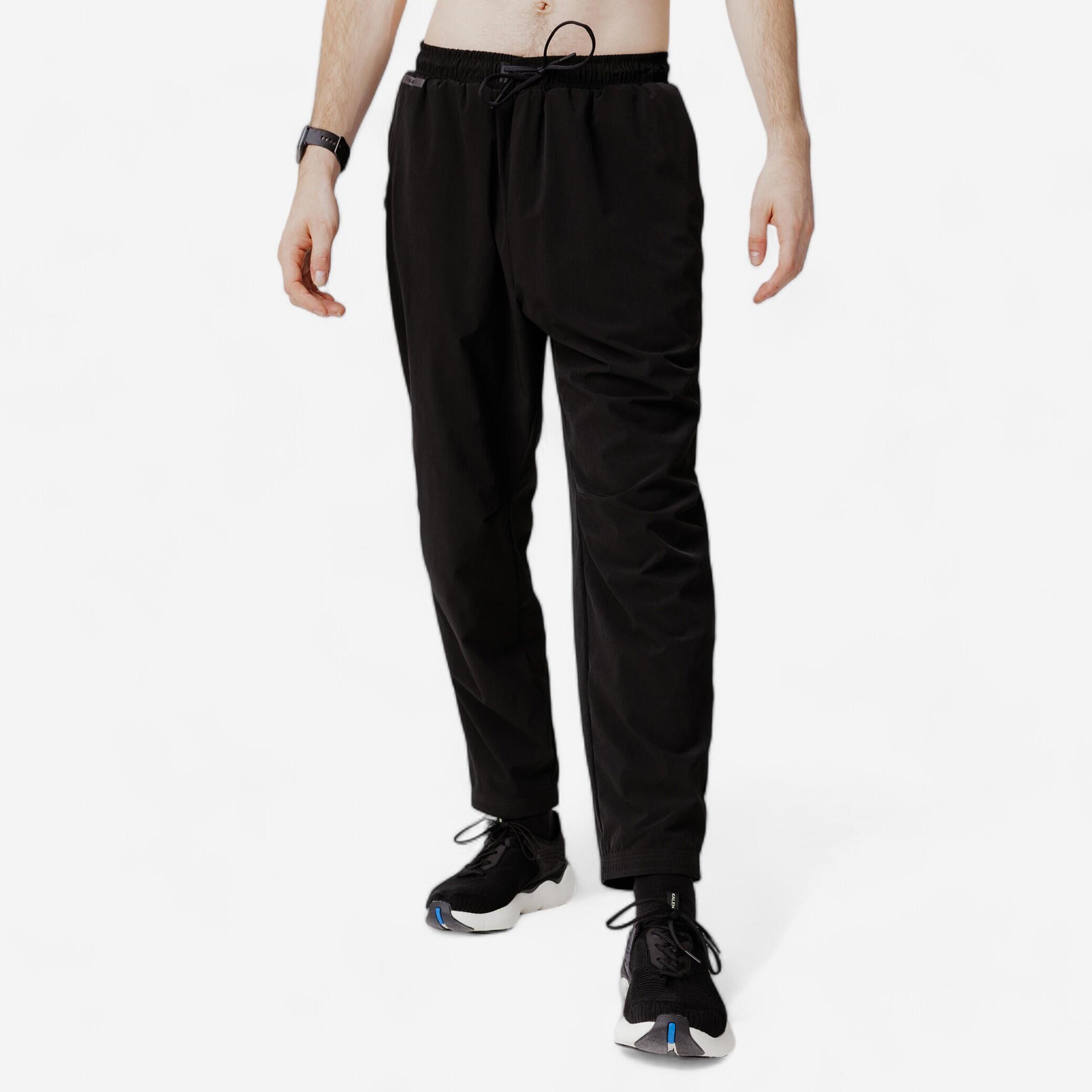 Men's Breathable Running Pants/Trousers RUN 500 DRY - Black