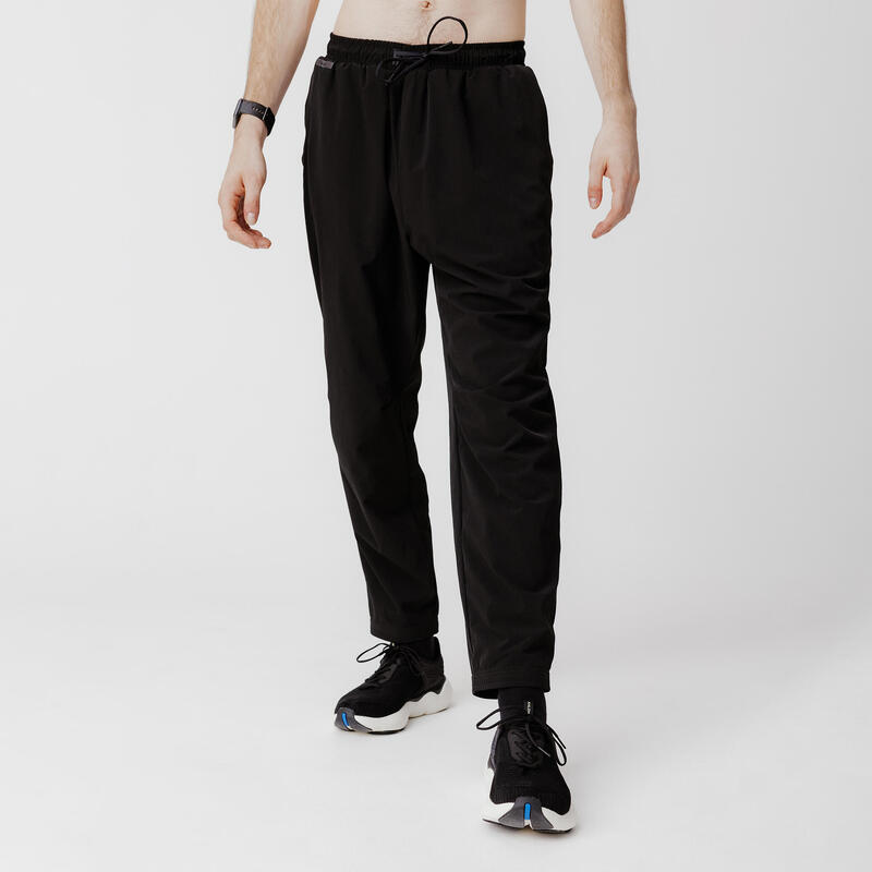 Pantalón chándal fitness algodón ajustado Hombre Domyos 500+ negro -  Decathlon
