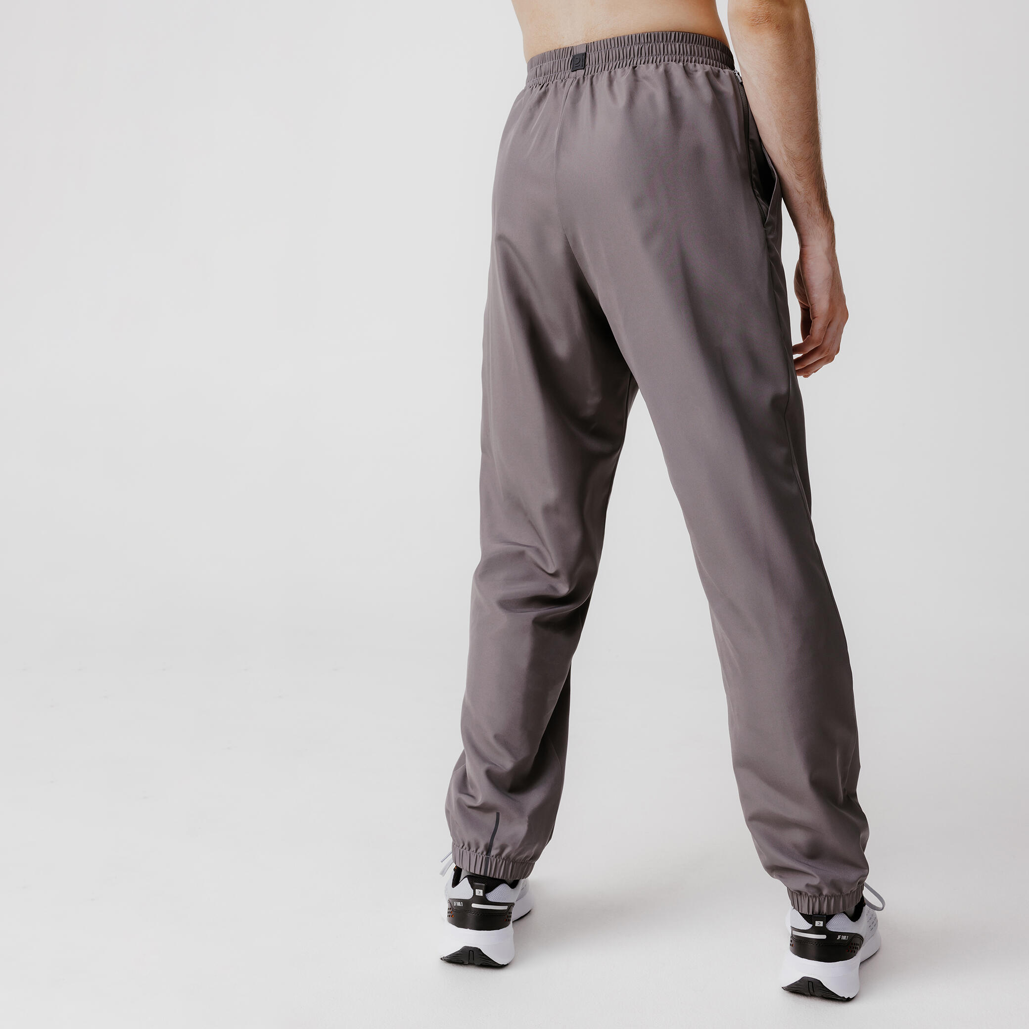 Men Breathable Running Track Pants - Run Dry 100 - Granite