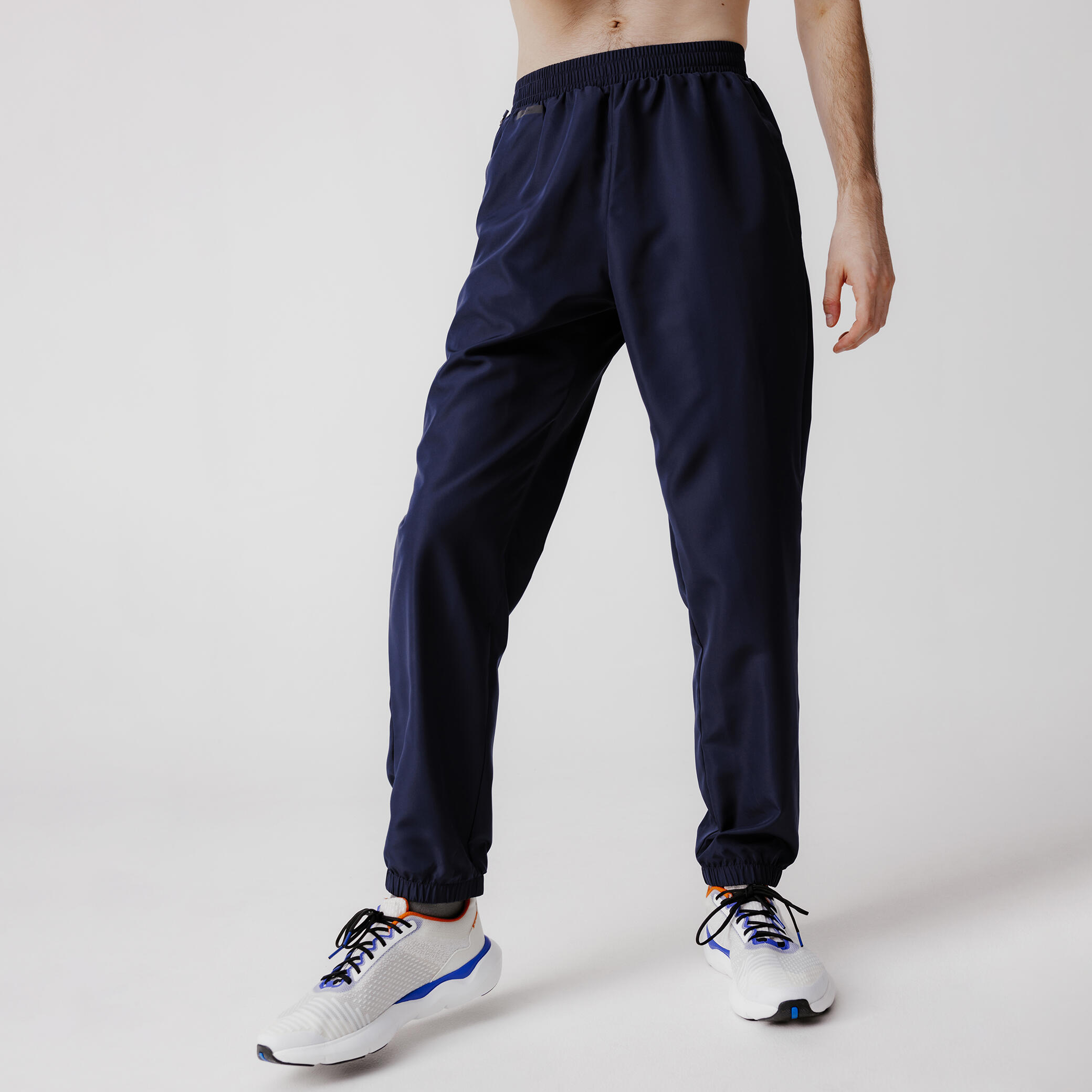 Men s Dry 100 breathable running trousers blue