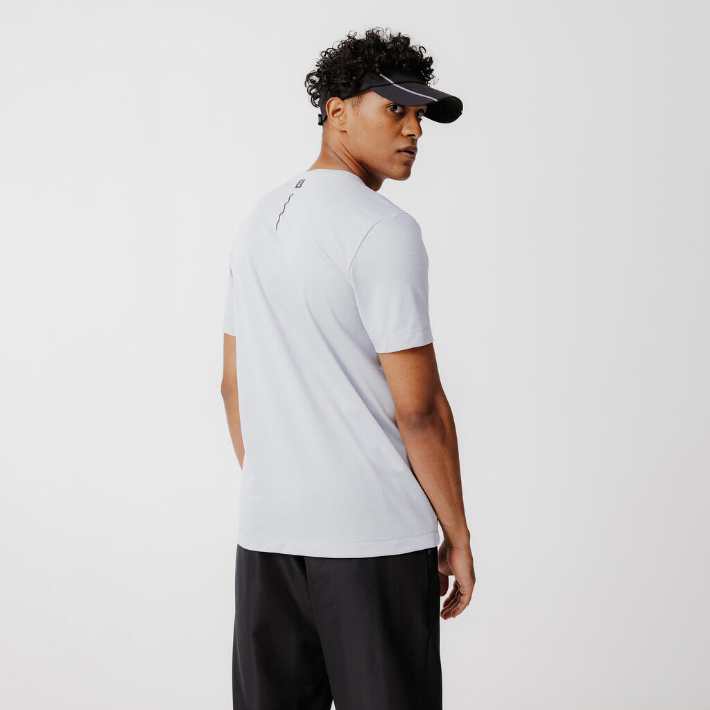 T-shirt de running respirant Homme - KIPRUN 100 Dry Rouge