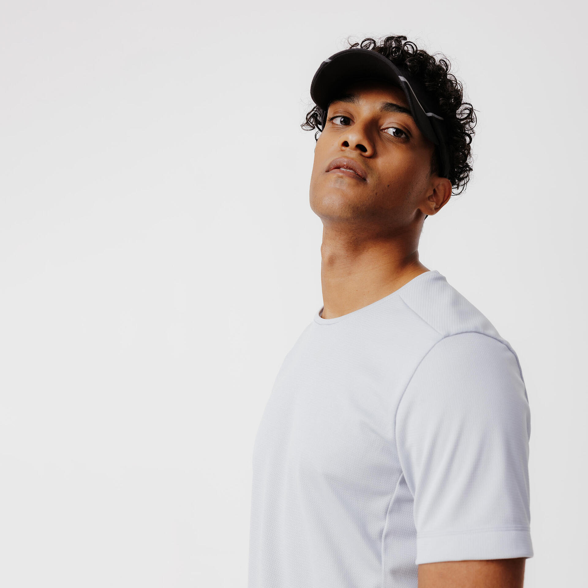 Men's breathable running T-shirt KIPRUN Run 100 Dry Pearl grey