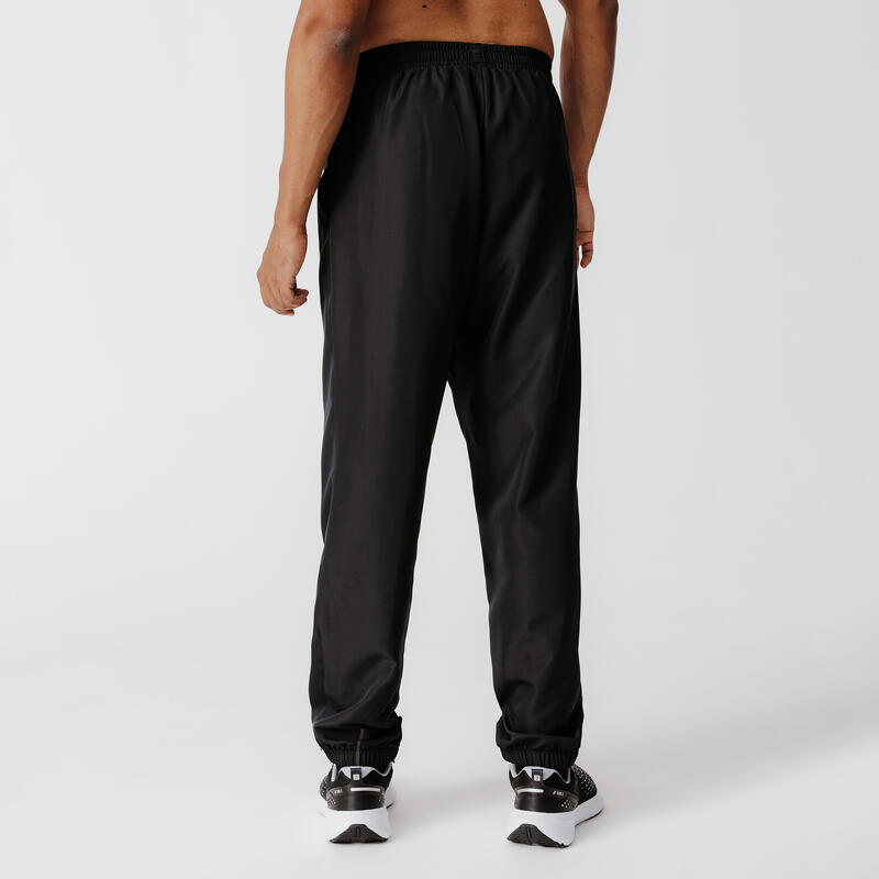 Pantalon respirant alergare jogging Dry 100 Negru Bărbați 