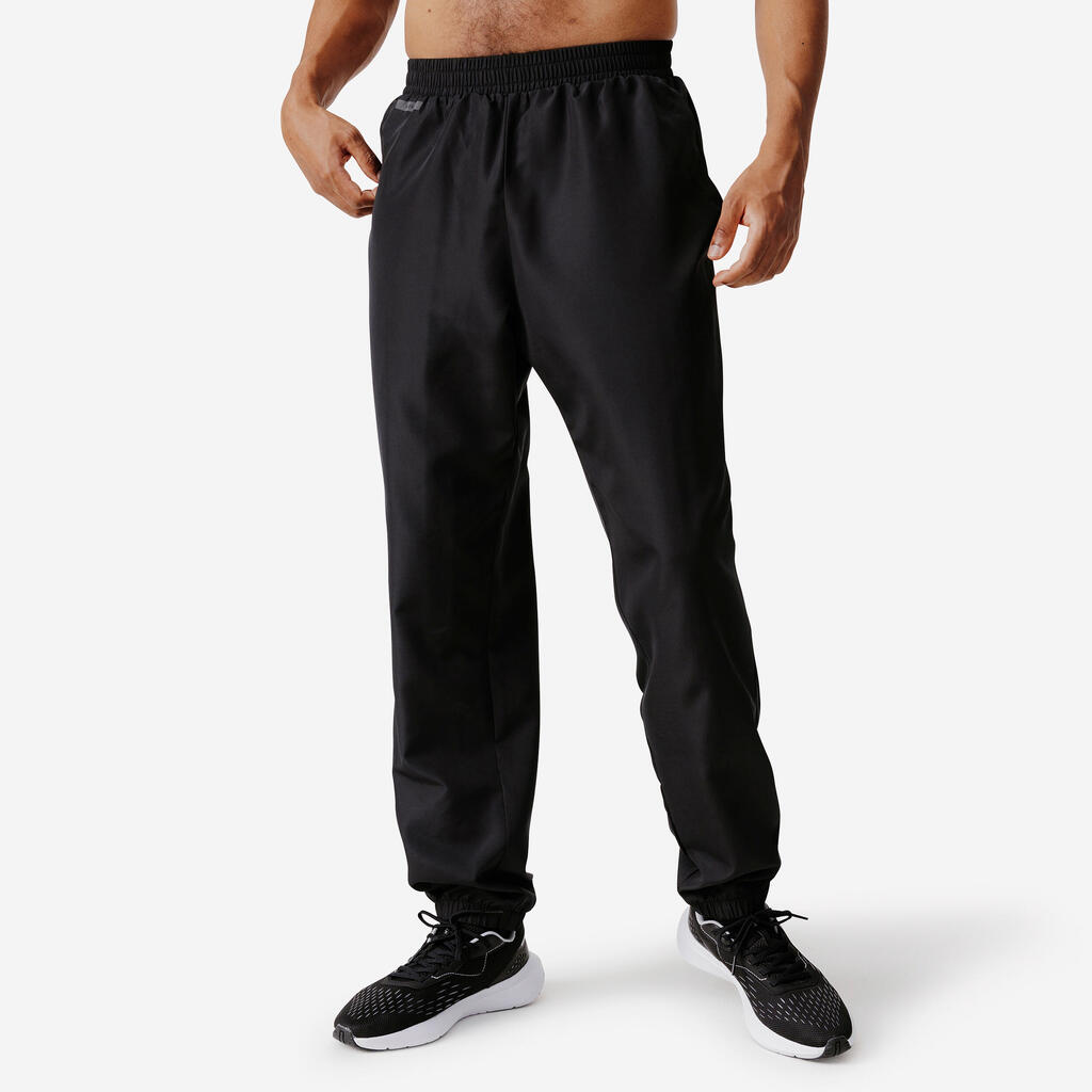 Vīriešu skriešanas elpojošas bikses “Dry 100”, melnas