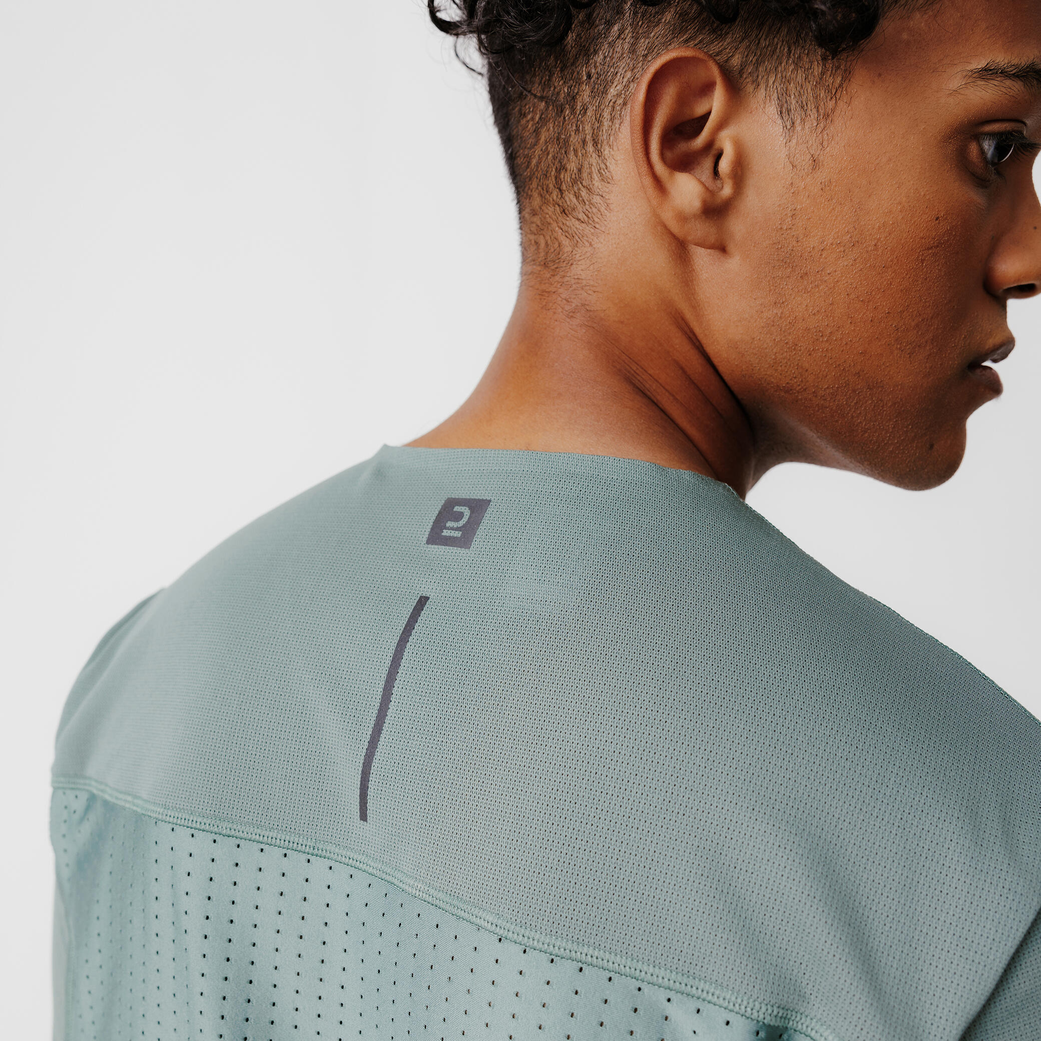 Dry+ Breath breathable and ventilated men's running T-shirt - green