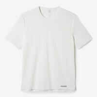 Camiseta Running Dry+ Breath Hombre Blanco Marfil Transpirable Ventilada