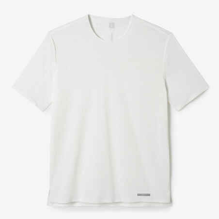 Camiseta Running Dry+ Breath Hombre Blanco Marfil Transpirable Ventilada