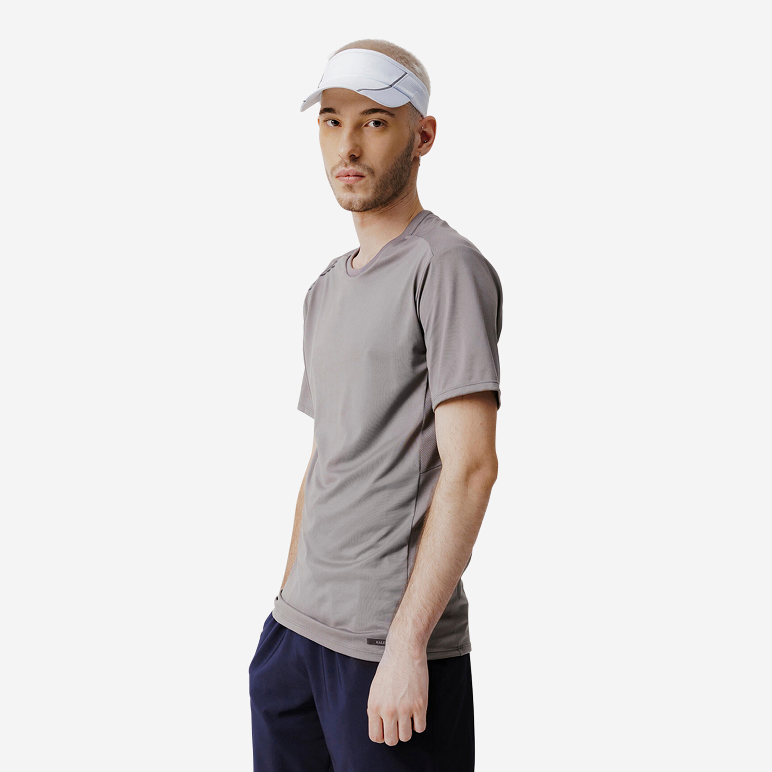 KIPRUN Dry+ Men's Running Breathable T-Shirt - Granite Grey