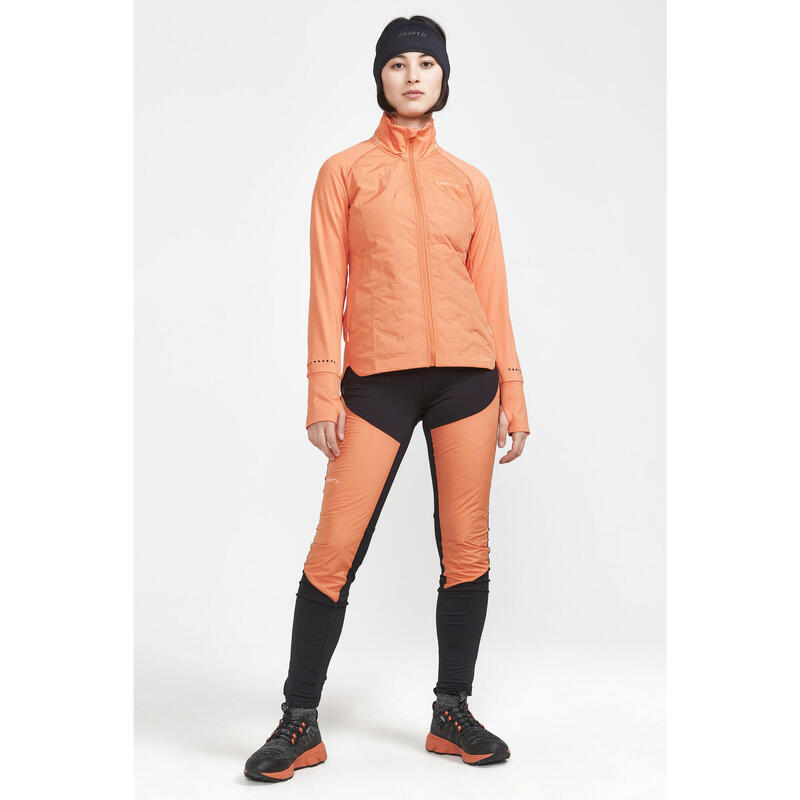 VESTE DE RUNNING FEMME - ADV SUBZ 2 ORANGE/CORAIL