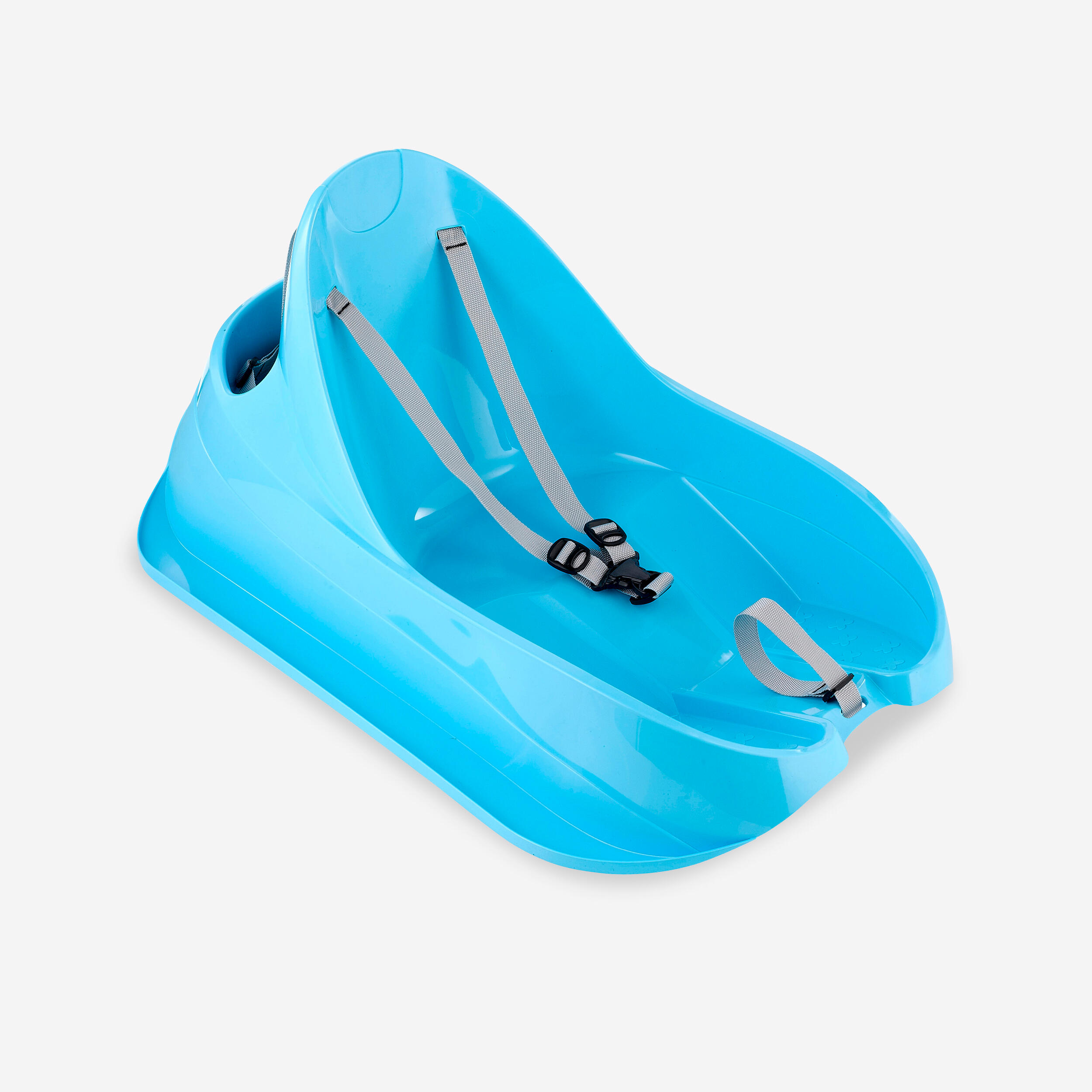 DAVID Second Hand - Slitta baby TRAINO azzurra - MOLTO BUONO