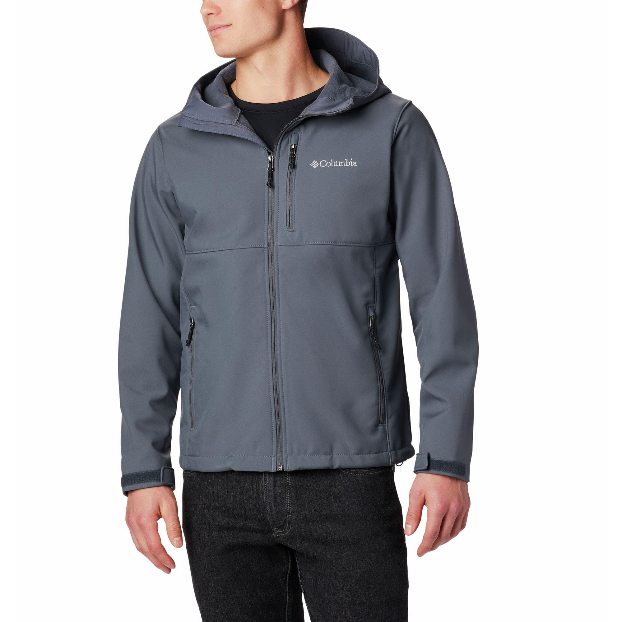 MEN'S SOFTSHELL TREKKING JACKET - ASCENDER™ GREY