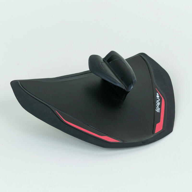 Palas Natación Finger Paddles 900 Quick'In Negro Rojo