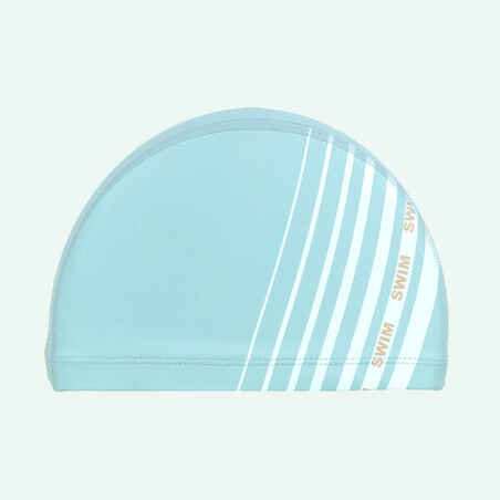 Modra plavalna kapa s črtami SILIMESH (velikost M) 