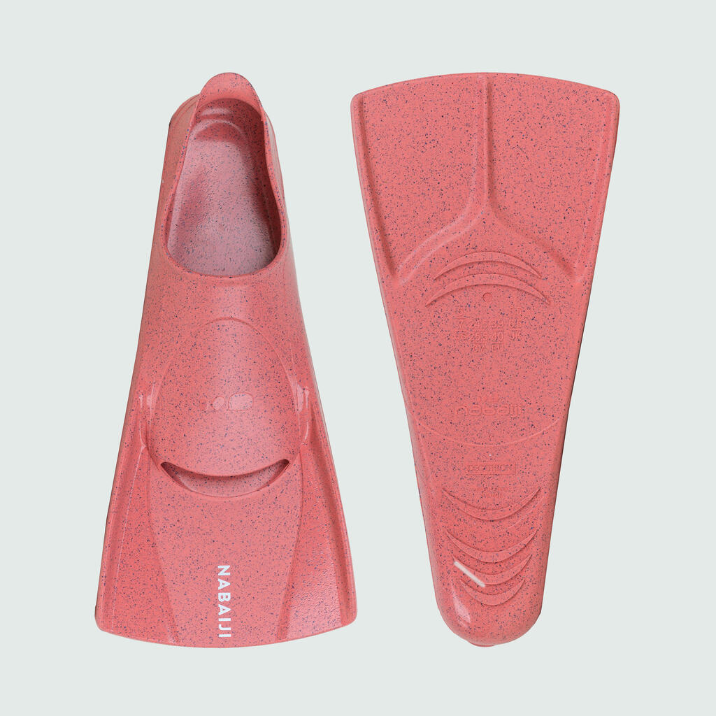 Aletas de natación rosa rubí Silfin