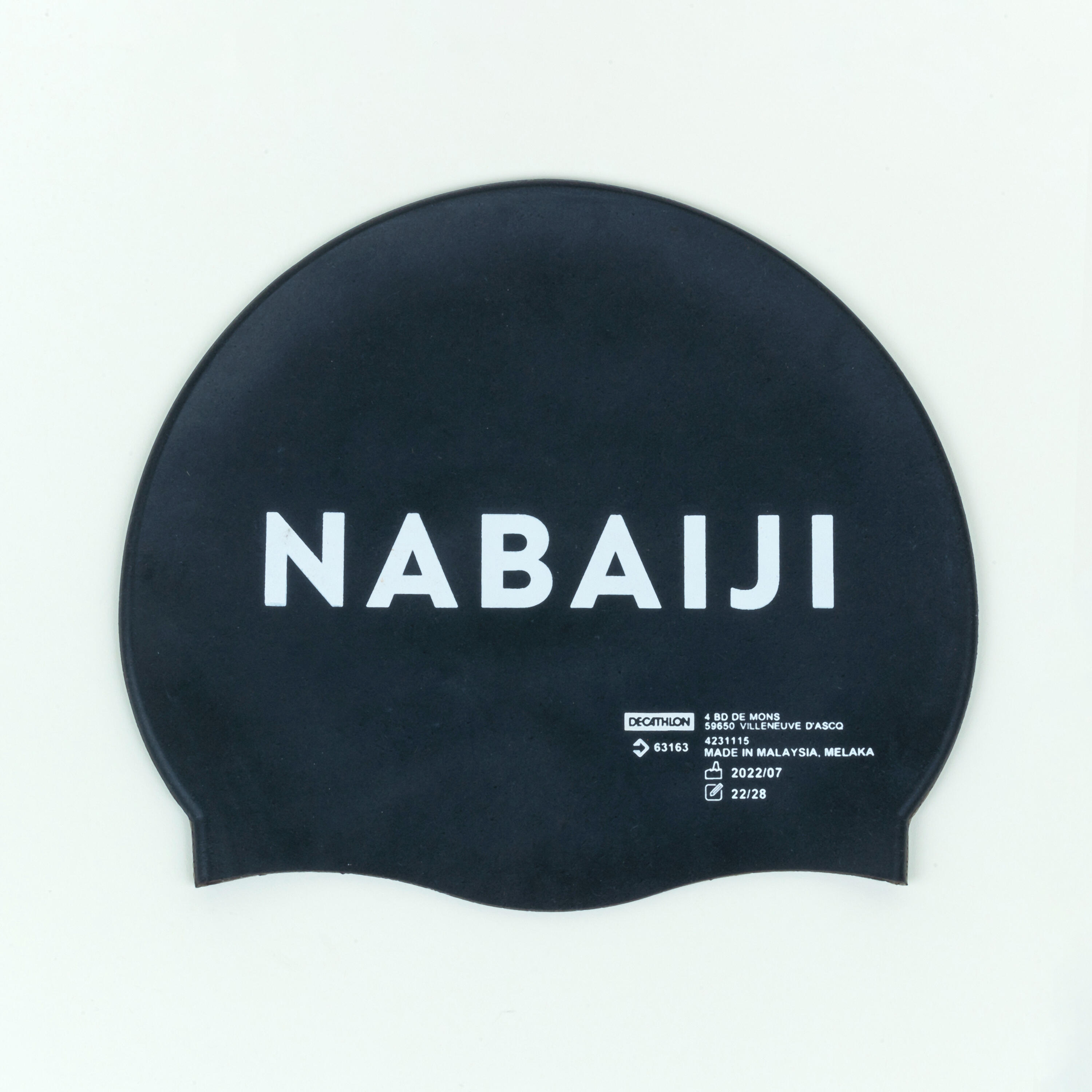Casque de bain en silicone - Logo 50 - NABAIJI