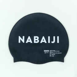 Silicone swim cap - BLACK