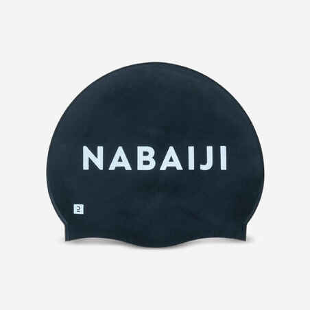 Gorro de natación en silicona Nabaiji 500 negro