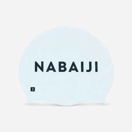 Gorro de natación en silicona Nabaiji 500 blanco