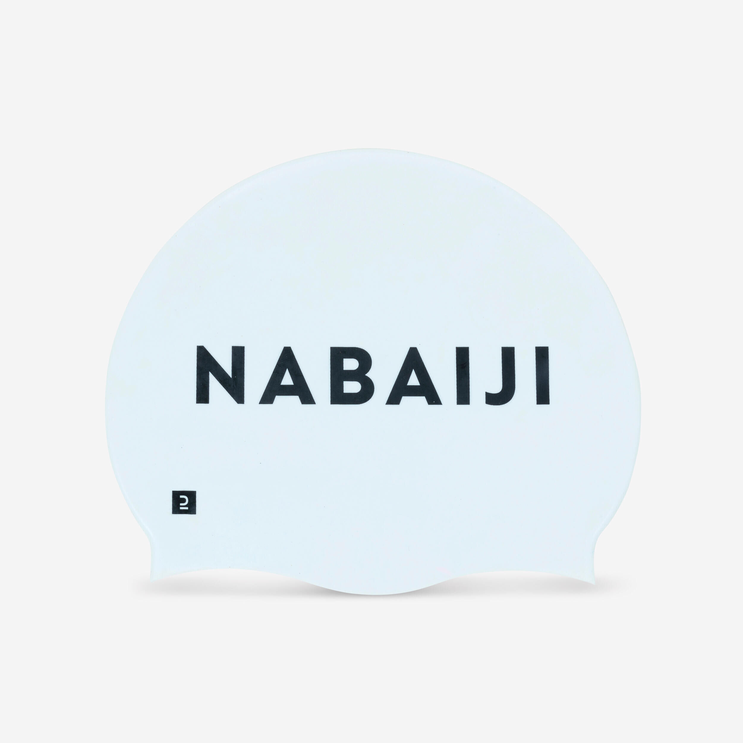 NABAIJI Silicone swim cap - WHITE