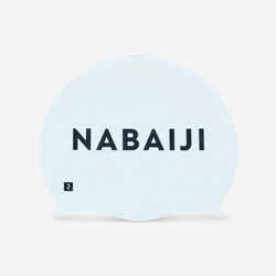 Silicone swim cap - WHITE