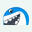 Plavecká čepice se silikonovým potahem Shark modrá
