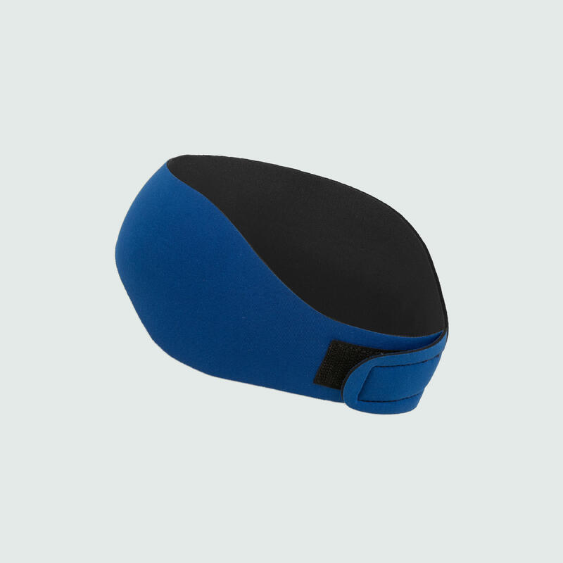 Schwimm-Stirnband wendbar Neopren Gr. L - blau/schwarz 