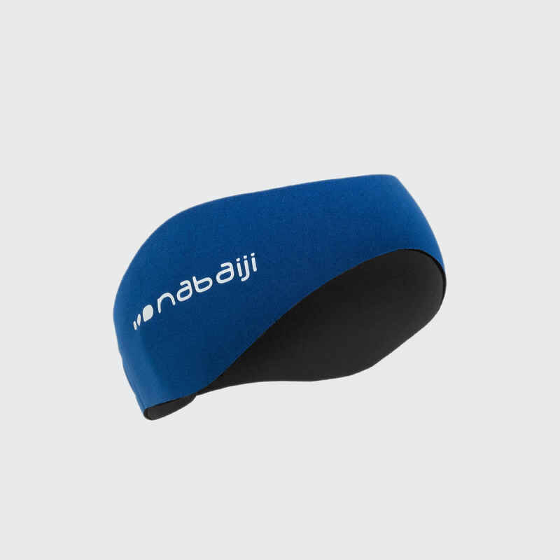 Headband κολύμβησης διπλής όψης από νεοπρέν Μέγεθος L - Μπλε/Μαύρο